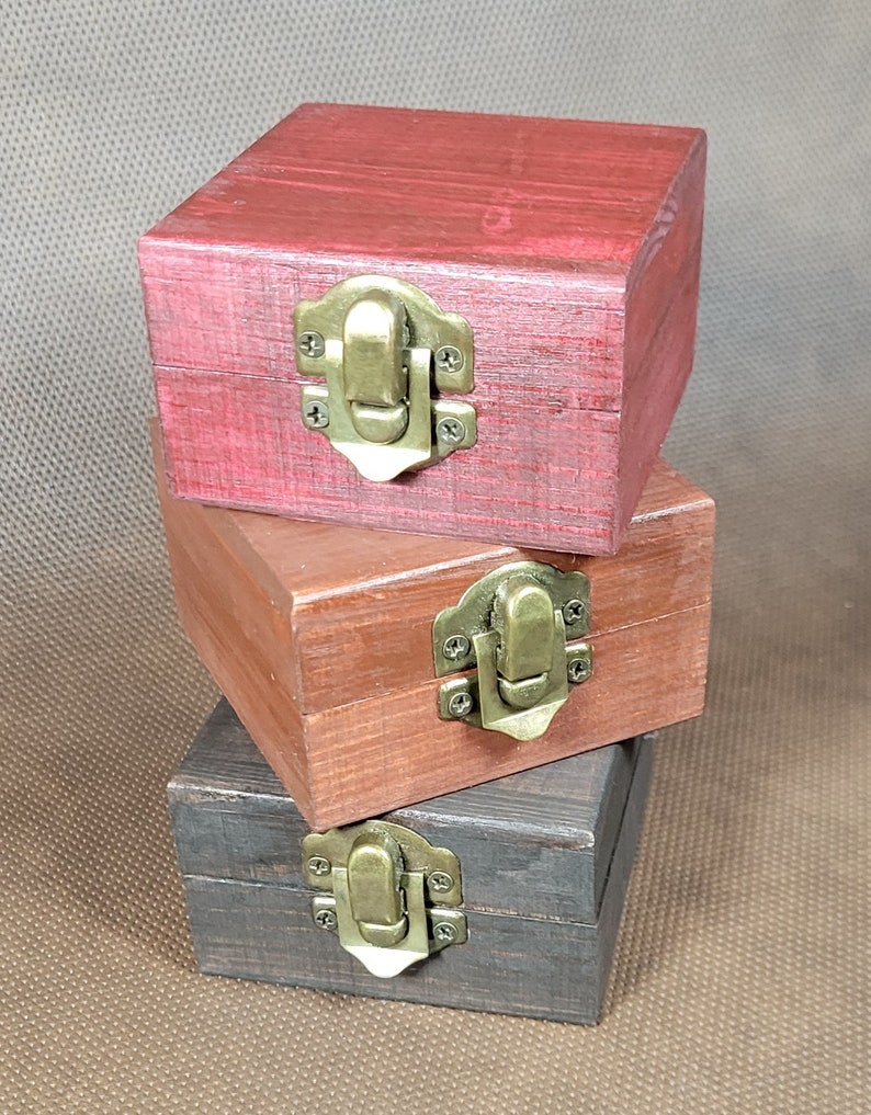 Trio Vintage Treasure Chest Boxes Etsy