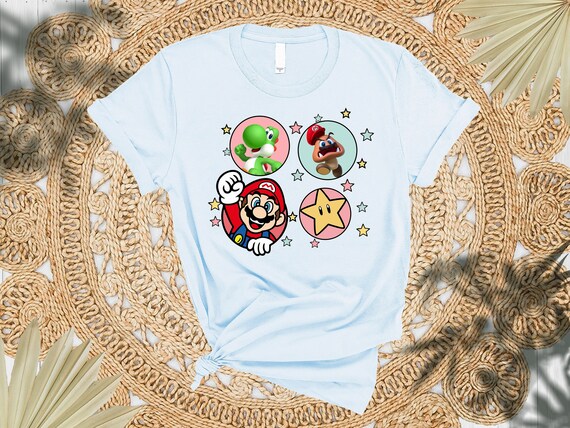Super Mario Shirt,Super Mario And Friends World Shirt,Super Mario Shirt,Princess Peach Shirt,Super Mario,Easter Gift ,Gift For Him,Peach