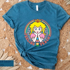 Retro Princess Peach Shirtprincess Peach Feeling Peachy - Etsy