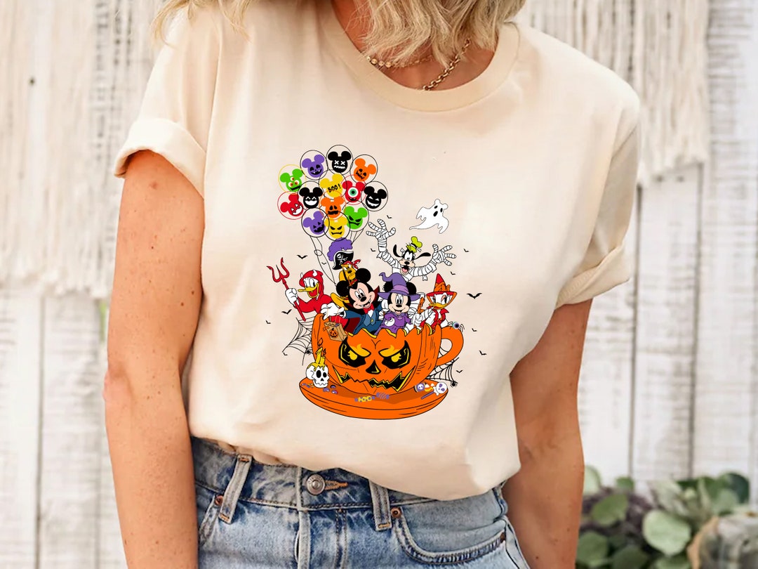 Disney Halloween Tea Cup Shirt Disney Halloween Spooky Tea Etsy