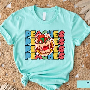 Super Mario Bowser Shirt,bowser Peach Shirt,bowers Shirt,super Mario ...