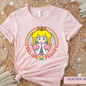 Retro Princess Peach Shirtprincess Peach Feeling Peachy - Etsy