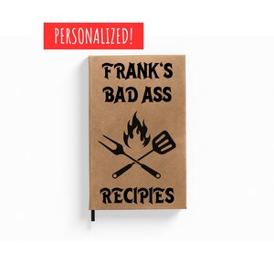 Personalized, Grilling Gifts for Men Who Have Everything, Grilling Recipes, Grill Gifts for Men Who Have Everything, Bbq Recipe Notebook