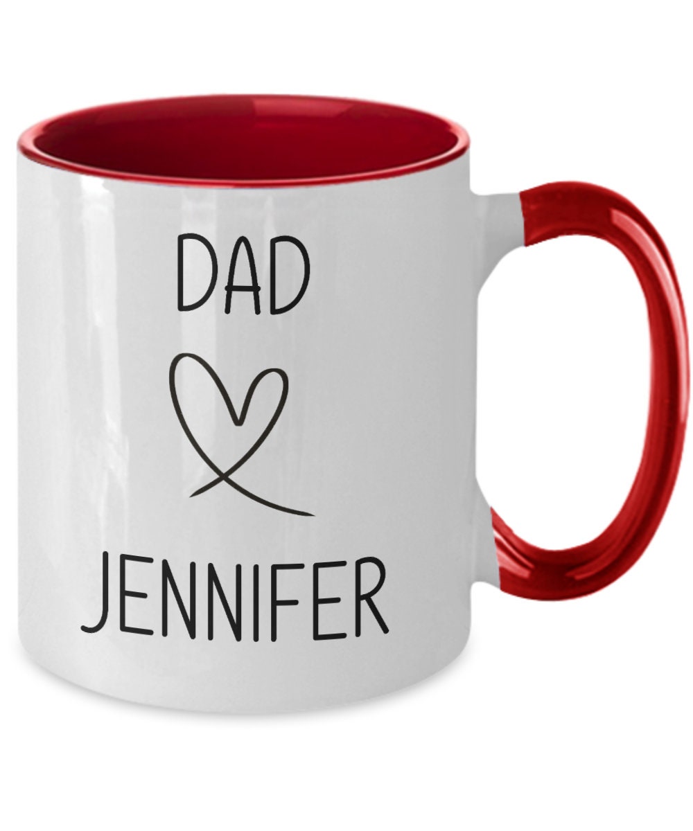 Like Father Like Daughter Personalized Mug, Valentines Day Gift to Daughter From Father, Fathers ...