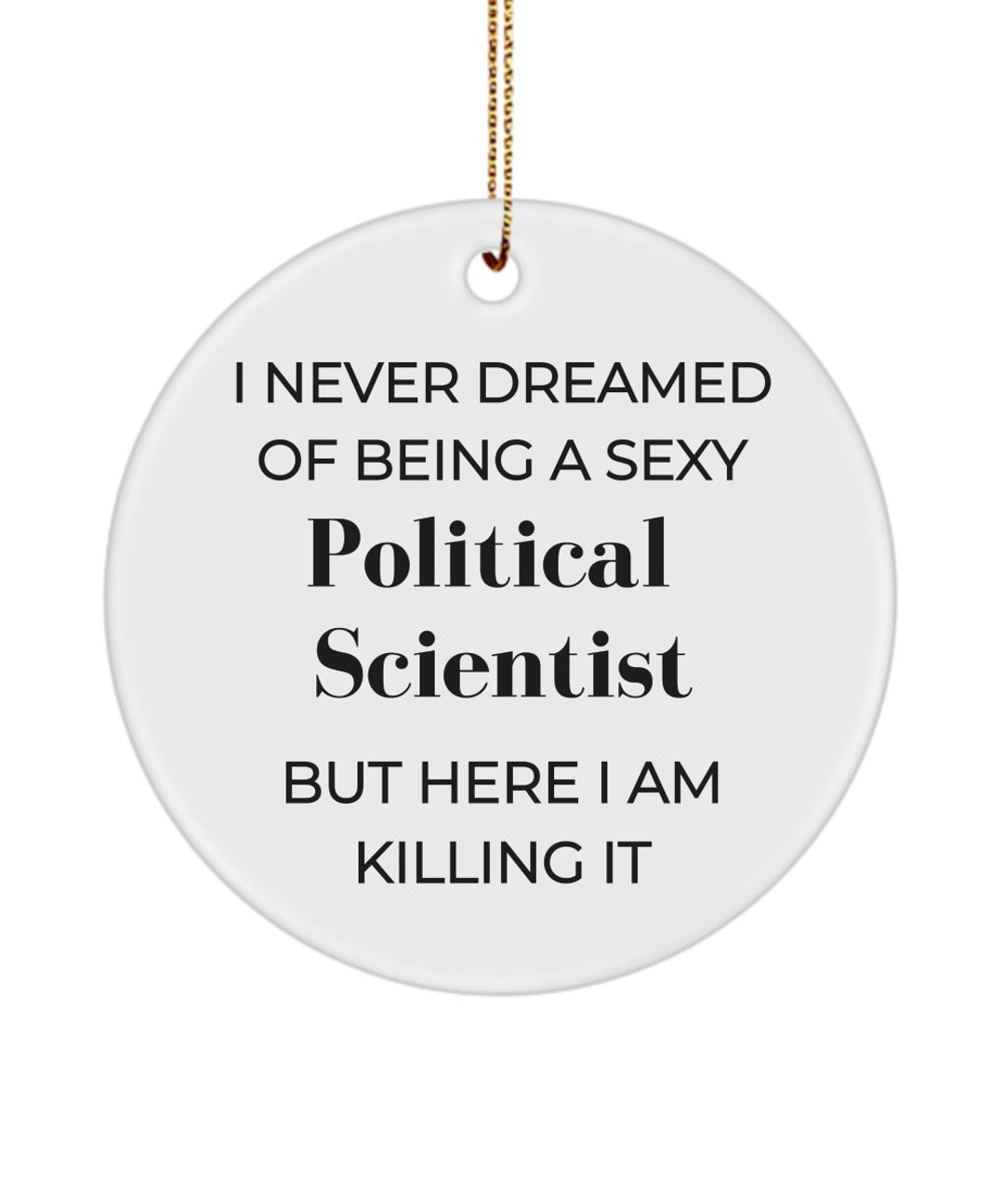 Political Scientist Gift Ornament Gifts Appreciation Gift Etsy