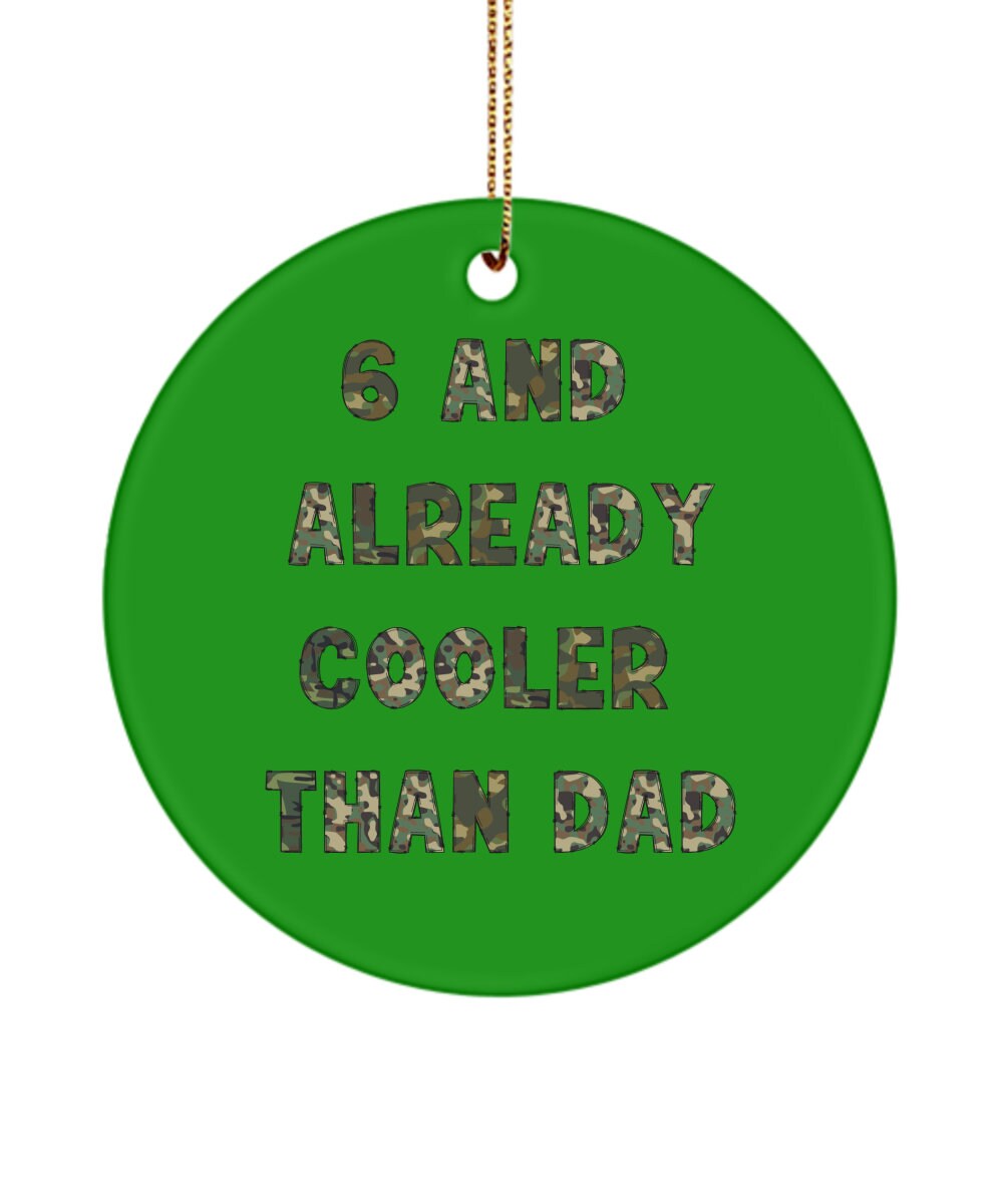6yo Boy Ornament, 6yo Boy Birthday Gift, 6yr Old Boy Birthday Gifts, 6
