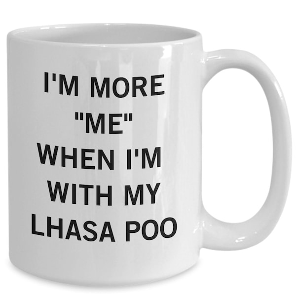 Lhasapoo Mug, Lhasapoo Mom, Lhasapoo Gift, Mixed Dog Breed Gift, Lhasapoo Cup, Dog Gift Baskets, Lhasapoo Lover
