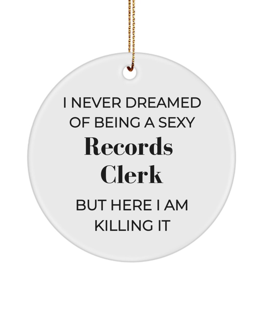 Records Clerk Gift, Ornament Gifts Appreciation Gift, Coworker Goodbye