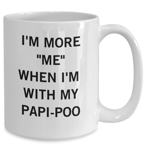 Papipoo Mug, Papipoo Mom, Papipoo Gift, Mixed Dog Breed Gifts, Dog Gift Baskets, Papipoo Cup, Papipoo Lover