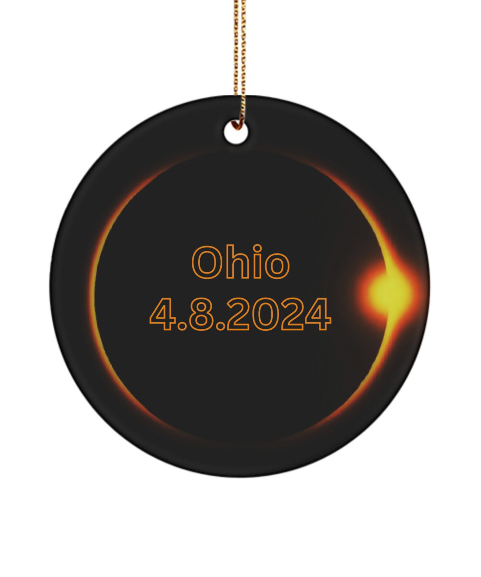 Solar Eclipse 2024 Ohio Keepsake Commemorative Solar Eclipse Party