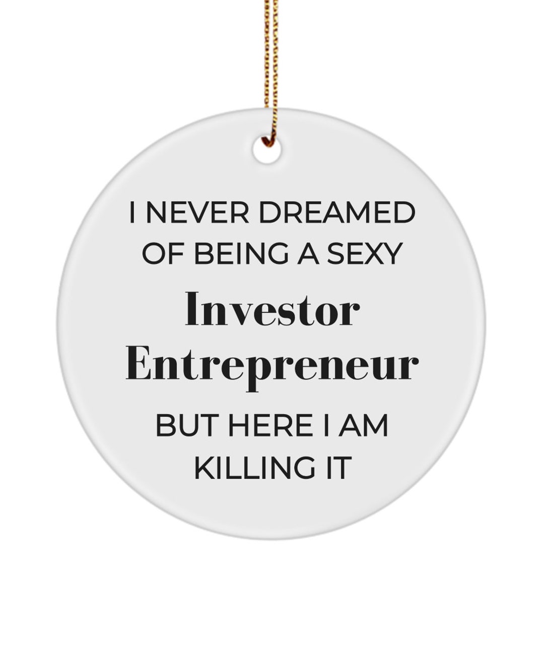Investor Entrepreneur Gift, Ornament Gifts Appreciation Gift, Coworker