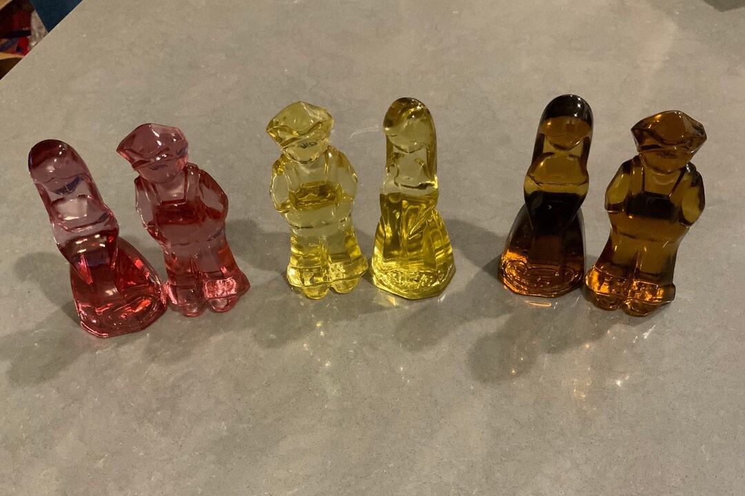 Vintage Josh and Jenny Glass Figurines Etsy
