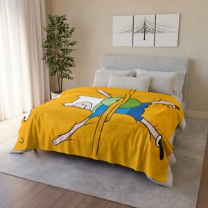 Adventure Time Blanket, Adventure Time Decor, Adventure Time Home Decor, Adventure Time Gifts, Adventure Time Finn, Adventure Time Jake