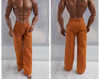 Wide legged trouser for Adonis doll, Large pants for Adonis doll,  Autumn outfit for Adonis, loose fit pants Adonis doll