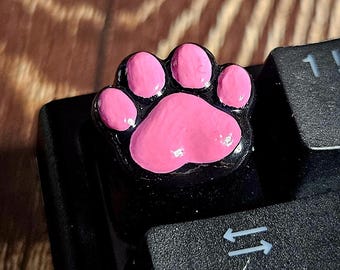 Katzenpfote Keycap | Handbemalte Artisan Resin Tastenkappe für Cherry MX Keyboard