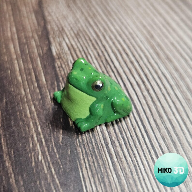 Tecla Green Frog - Tecla artesanal pintada a mano para Cherry MX imagen 3