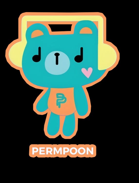 Permpoon Adorable Kawaii Vinyl Gift for BL Lover , Laptop Decals