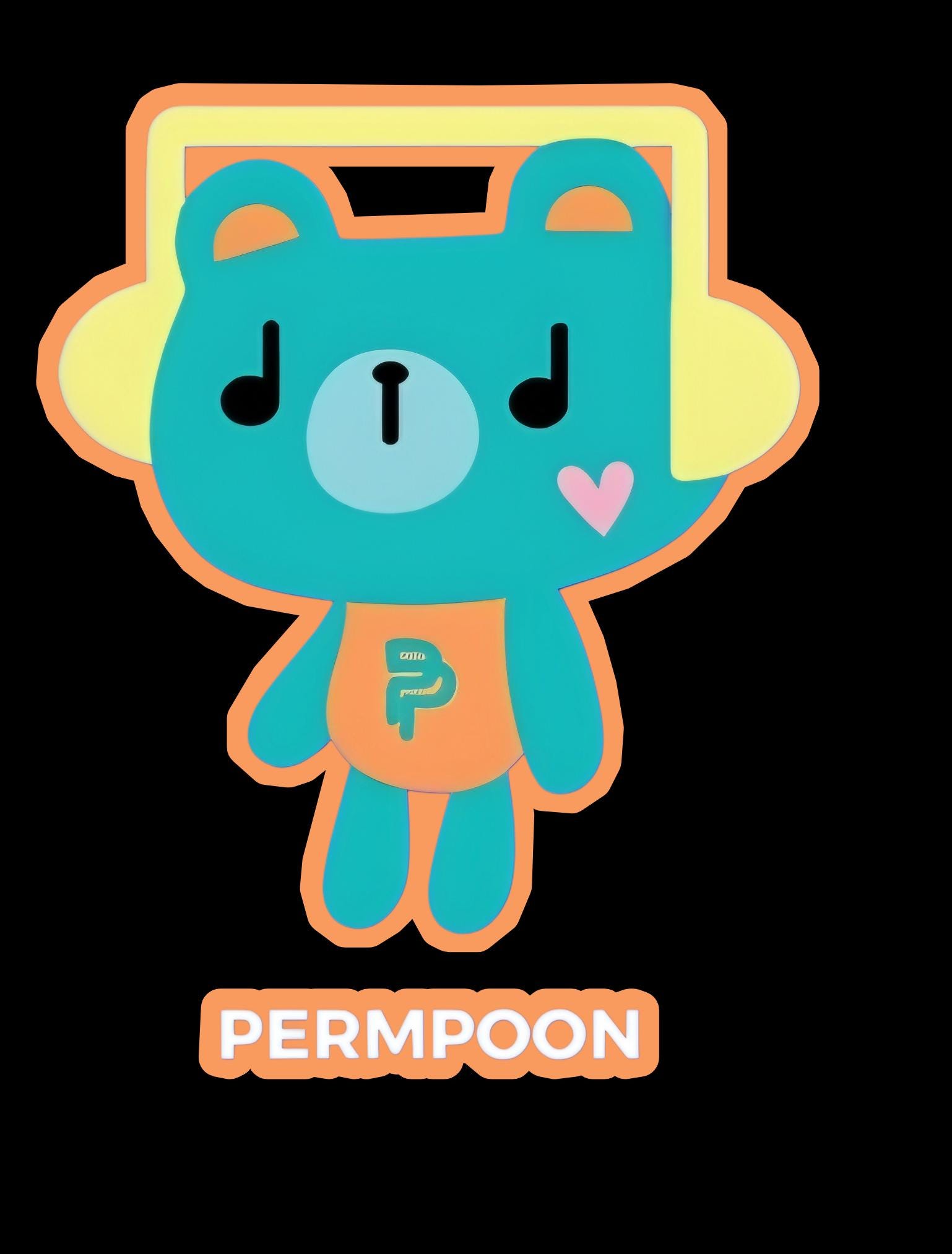 Permpoon Adorable Kawaii Vinyl Gift for BL Lover , Laptop Decals