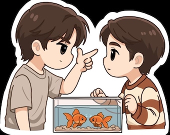 Jimmy Sea Vinyl Sticker: Kawaii BL Fan Art Decal