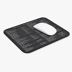 Excel Shortcuts Mousepad Coworker Gift Accountant White Elephant Gift For CPA Christmas Gift Employee Gift For Coworker Office Mousepad image 4