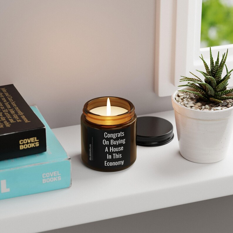 Congrats on Buying A House in This Economy Candle Housewarming Gift