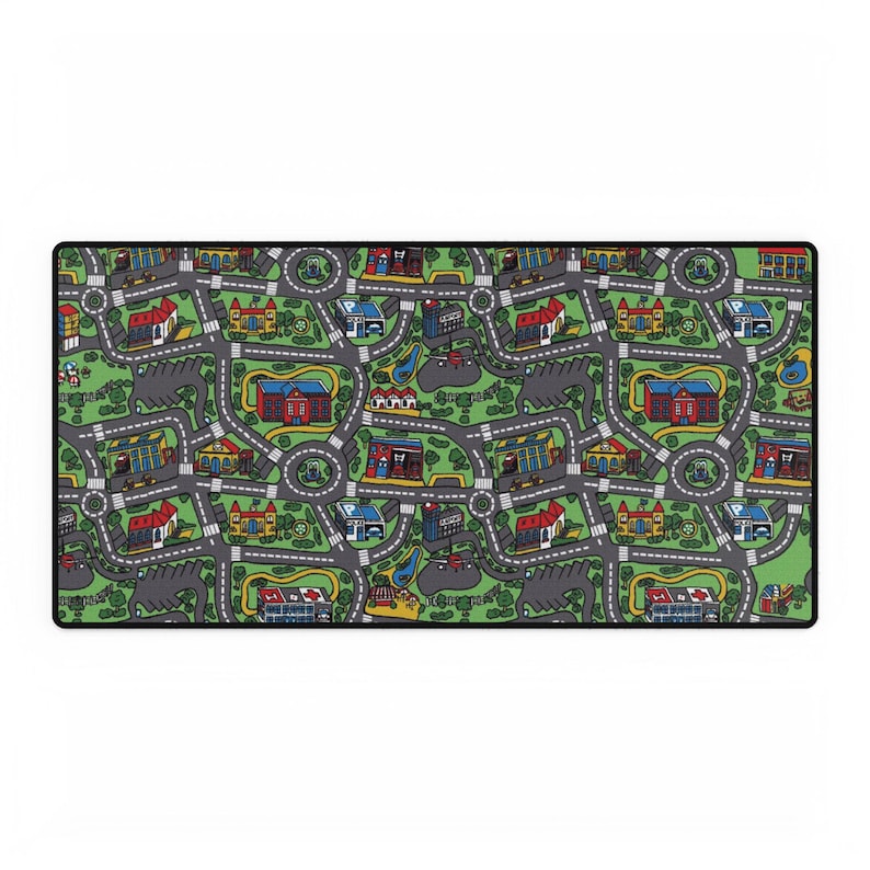City Teppich Schreibtischmatte Nostalgie Mousepad 90er 2000er Nostalgie Geschenk 90er Mousepad Gaming Mousepad Tastatur Matte Retro Vintage Büro Deko Bild 4