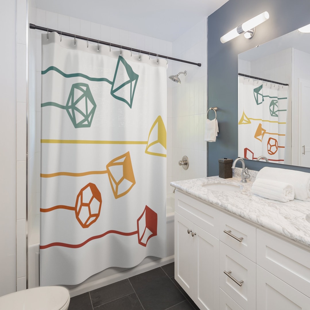 DND Shower Curtain, Dnd Curtain, Dnd Bathroom Decoration, Dungeons and