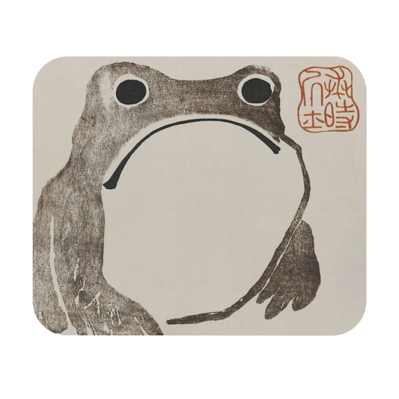 Unimpressed Frog Meika Gafu by Matsumoto Hoji 1814 Sad Depressed