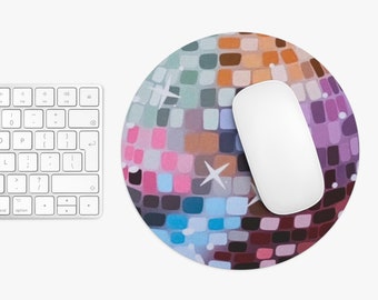Disco Ball Mouse Pad, Eras Mirrorball Mouse Pad, Swiftie Gift, Retro Vintage Mouse Pad, Groovy Mouse Pad, Checkered Mouse Pad, Concert Gift
