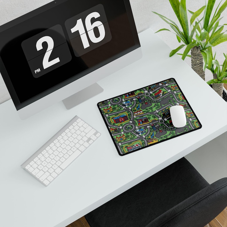 City Teppich Schreibtischmatte Nostalgie Mousepad 90er 2000er Nostalgie Geschenk 90er Mousepad Gaming Mousepad Tastatur Matte Retro Vintage Büro Deko Bild 8