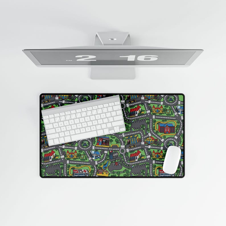 City Teppich Schreibtischmatte Nostalgie Mousepad 90er 2000er Nostalgie Geschenk 90er Mousepad Gaming Mousepad Tastatur Matte Retro Vintage Büro Deko Bild 6