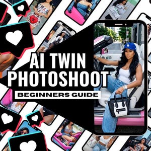 AI Twin Anleitung für Inhaltsersteller | So erstellen Sie KI-Fotos im Influencer-Stil mithilfe von Anweisungen | Digitales Produkt