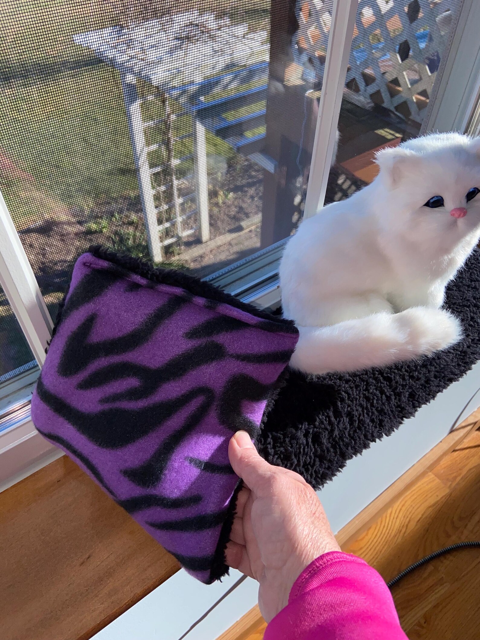 Reversible Cat Window Pad: Sherpa & Fleece Sill Cushion (6 Inch) - Etsy