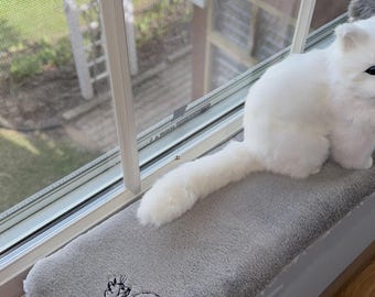 6” Gray Kitty windowsill pet bed