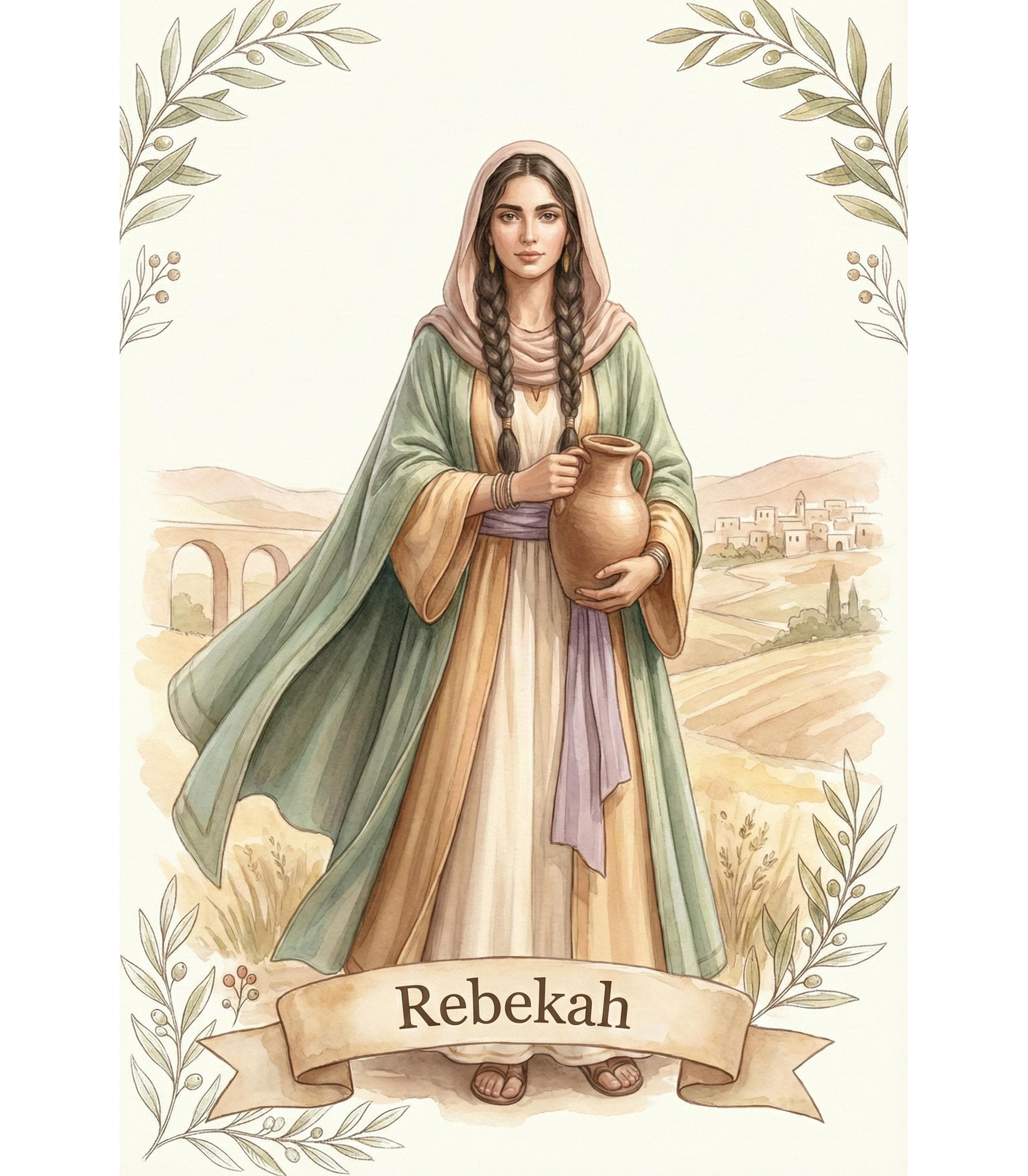 Women of the Old Testament Art Set, Biblical Women Watercolor Prints ...