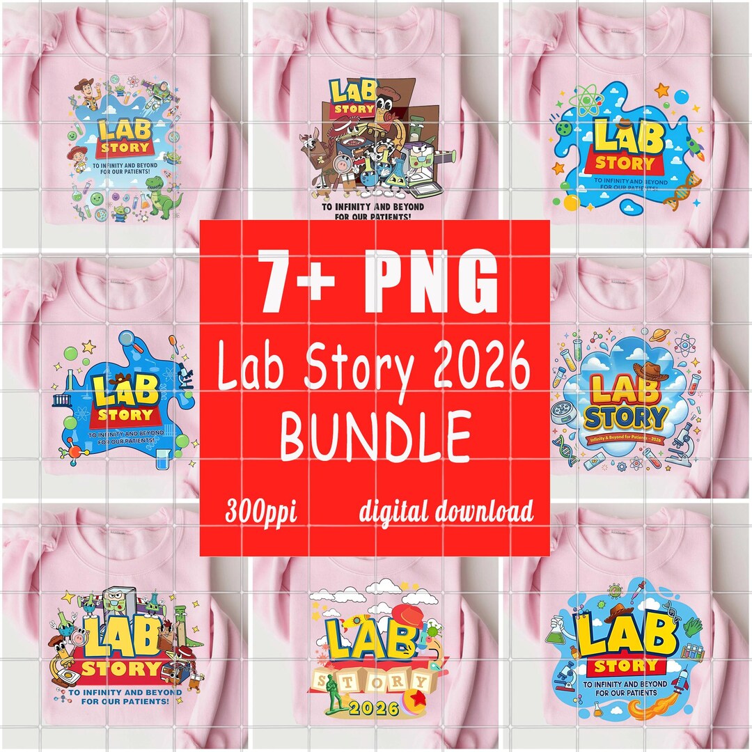 Mls Lab Design Lab Story Bundle PNG, Lab Week 2026 Group Shirt, Medical Lab Tech ...