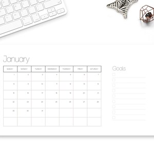 2023 Calendar Printable | Minimalist Calendar | A4, Letter,  landscape Calendar Printable | Calendar Planner | Digital Download | PDFs