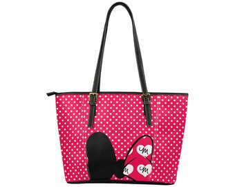 Mini M Polka Dots veganistische lederen draagtas