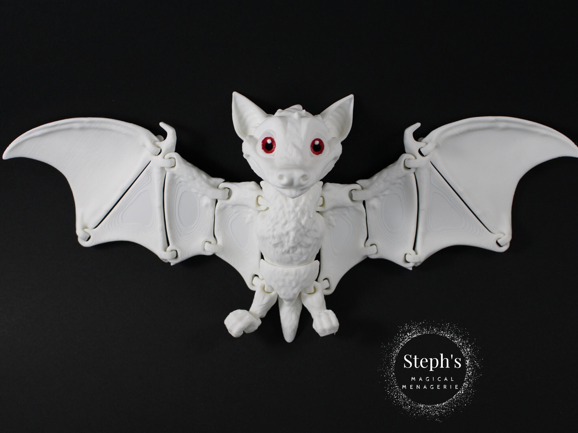 3D Printed Bat Toy | Fruit Bat With Flexible Wings | Hand-painted ...