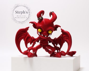 Imp | Small Demon | Cryptid Figurine | Hand-Painted | Made-To-Order | Articulated Fidget Toy | Authorized TwistyPrints Vendor