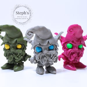 3D Printed Gnome | Twisty Gnome | Woodland Gnome With Attitude | Hand-Painted | Made-to-Order | Articulated Fidget Toy | Twisty Prints |
