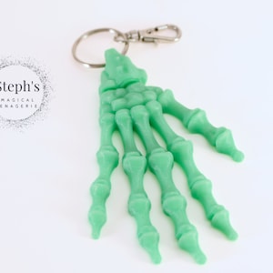 Articulated Keychain | Flexi Skeleton Hand | Made-To-Order | Flexi Factory | Articulated Hand Keychain