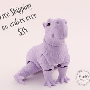 3D Printed Articulated Capybara Toy | Capybara | Giant Rodent | Made-to-order | Articulated ...