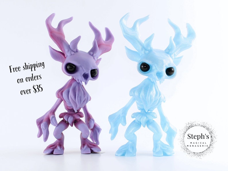 3D Printed Articulated Cryptid Wendigo Made-To-Order Twisty Prints Articulated Fidget Toy image 4