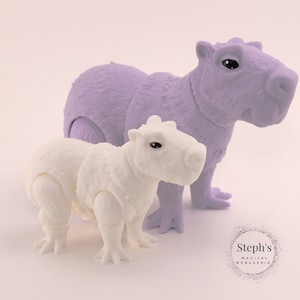 3D Printed Articulated Capybara Toy | Capybara | Giant Rodent | Made-to-order | Articulated ...