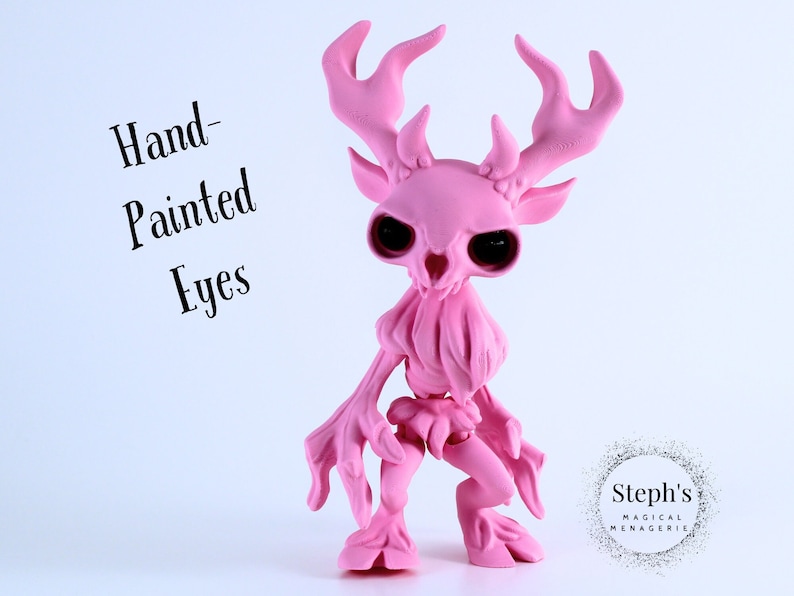 3D Printed Articulated Cryptid Wendigo Made-To-Order Twisty Prints Articulated Fidget Toy image 2