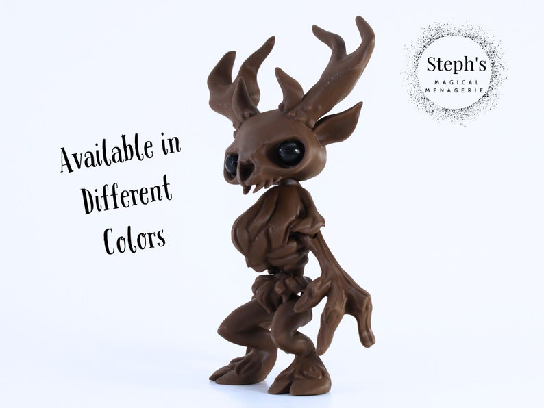 3D Printed Articulated Cryptid Wendigo Made-To-Order Twisty Prints Articulated Fidget Toy image 3