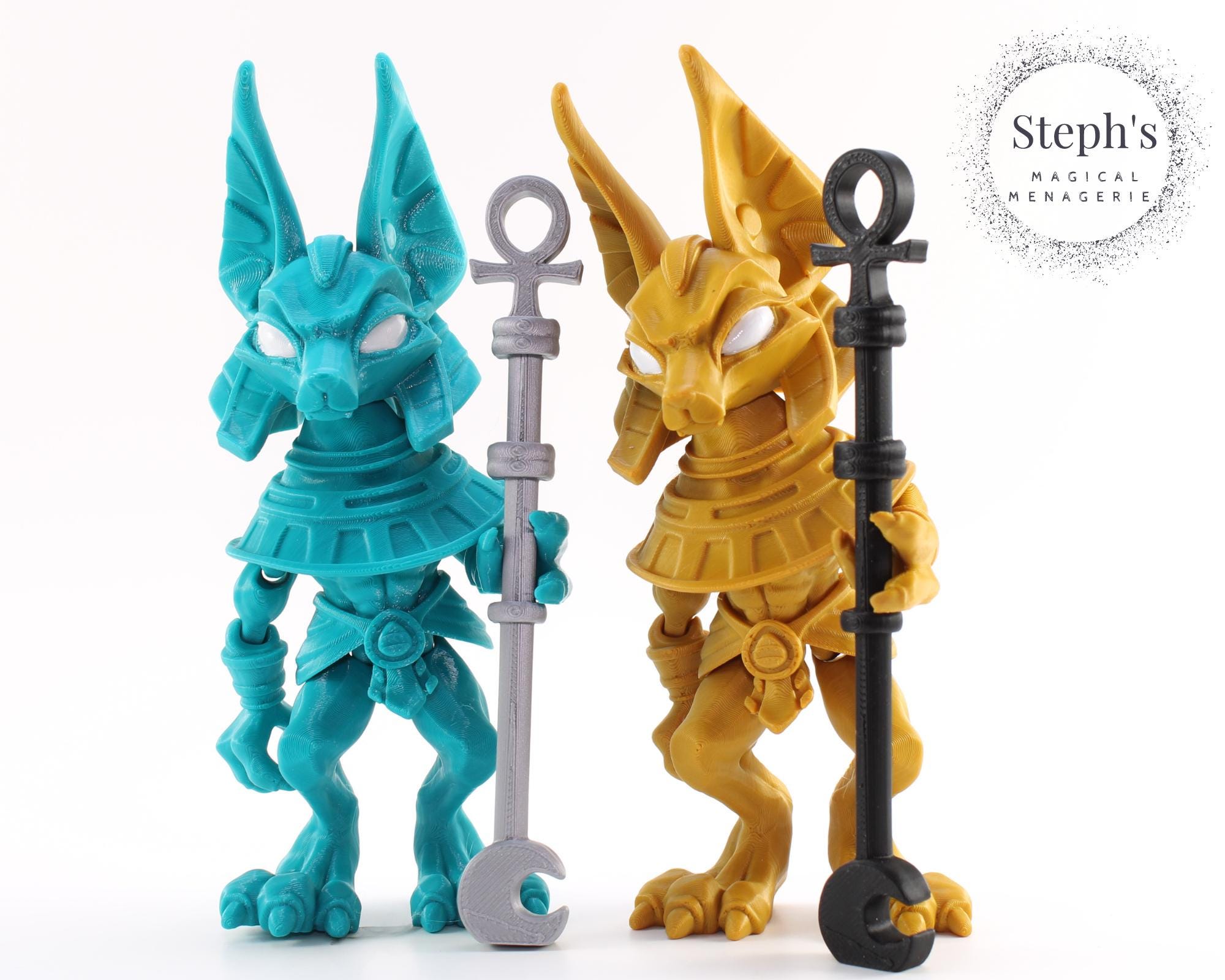 Cryptid Desktop Model | Anubis | Jackal-headed God | Hand-painted ...