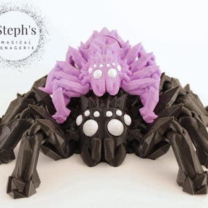 3D Printed Spider | Spinner SPYder | Spider with Spinner | Hand-Painted | Made-to-Order | Articulated Fidget Toy | CinderWing3D