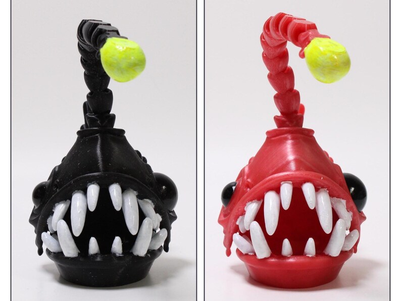 Angler Fish | Deep-Sea Fish Figurine | Hand-Painted | Made-To-Order | Articulated Fidget Model | Authorized Twisty Prints Vendor image 7